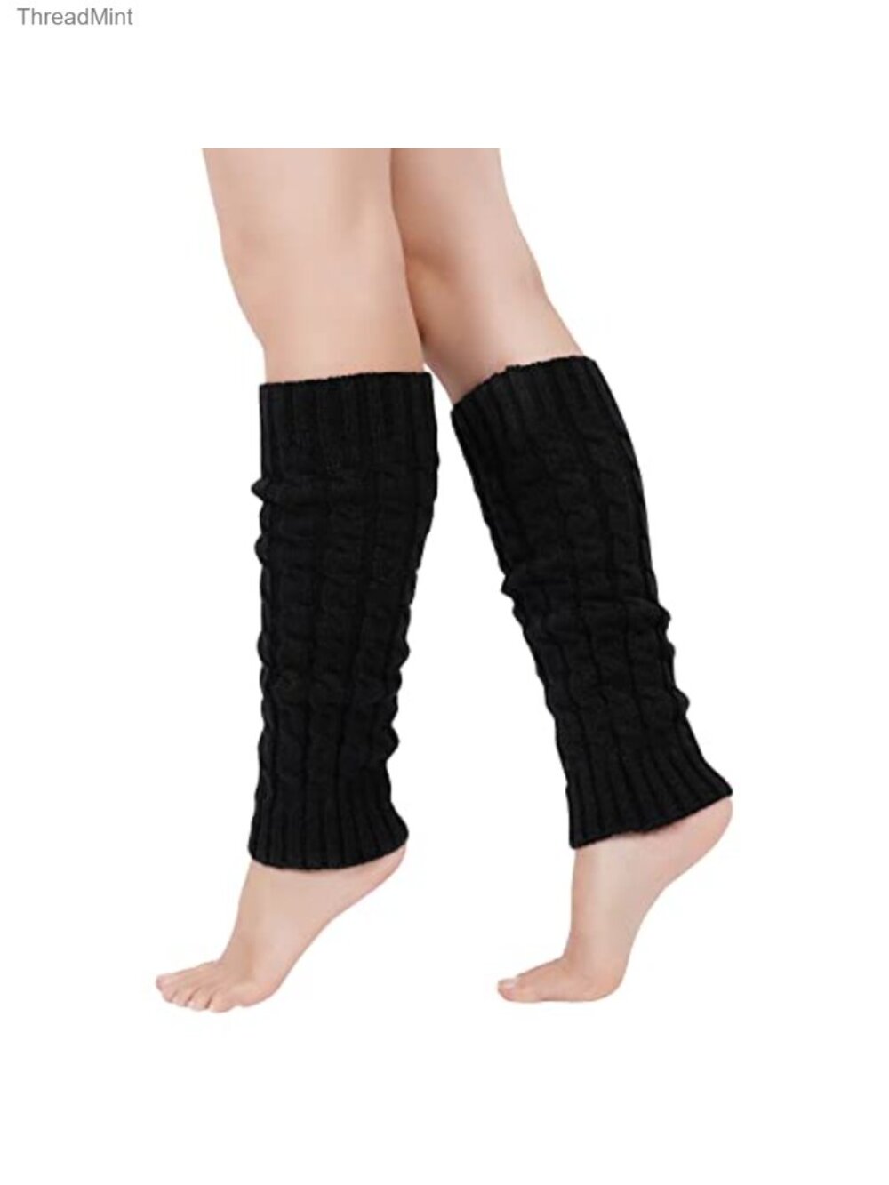 Knit Leg Warmers 80s Neon Acrylic Knee High Costume Accessory